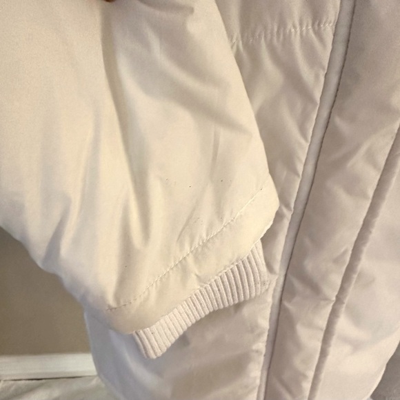 Roxy White Puffer Jacket Quilted with Detachable Hood - Picture 2 of 10